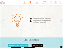 Tablet Screenshot of ingenium-elearning.com